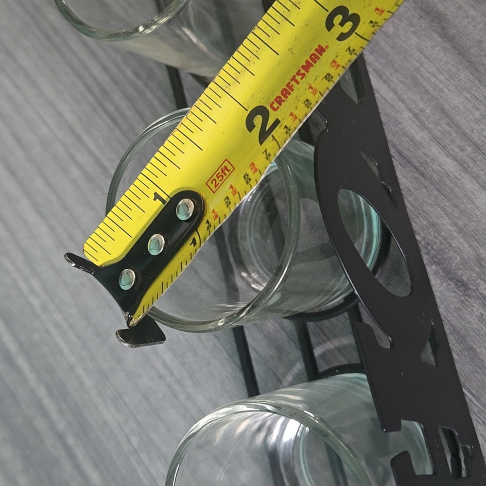 Hope Tea Light Or Flameless Tea Light Holder Black Metal Clear Glass Inspiration - Picture 7 of 10